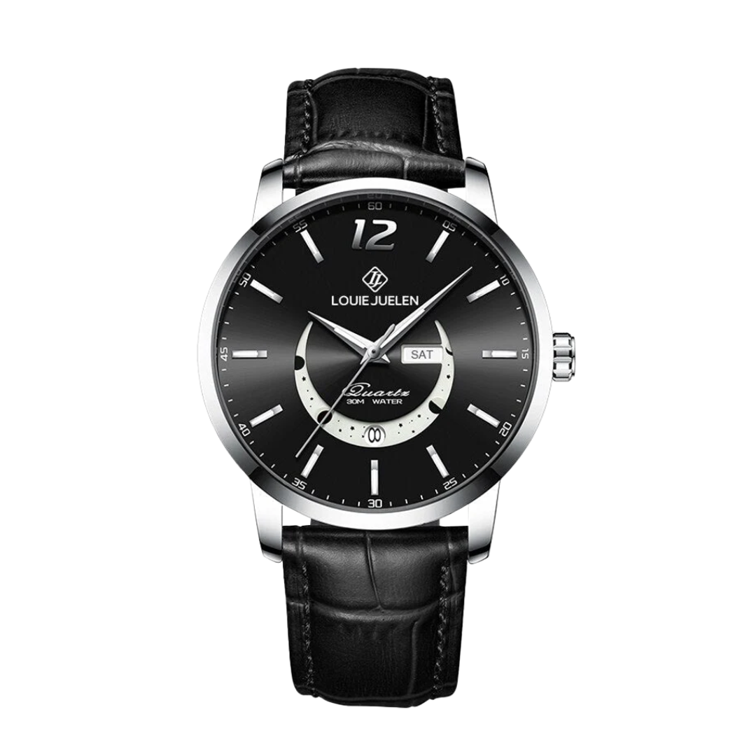 Relógio Clássico Com Fases Da Lua | 42mm