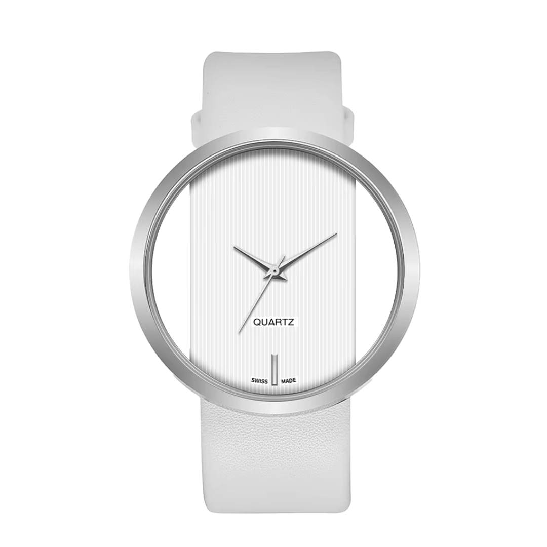 Relógio Masculino Minimalista Transparente | 40mm