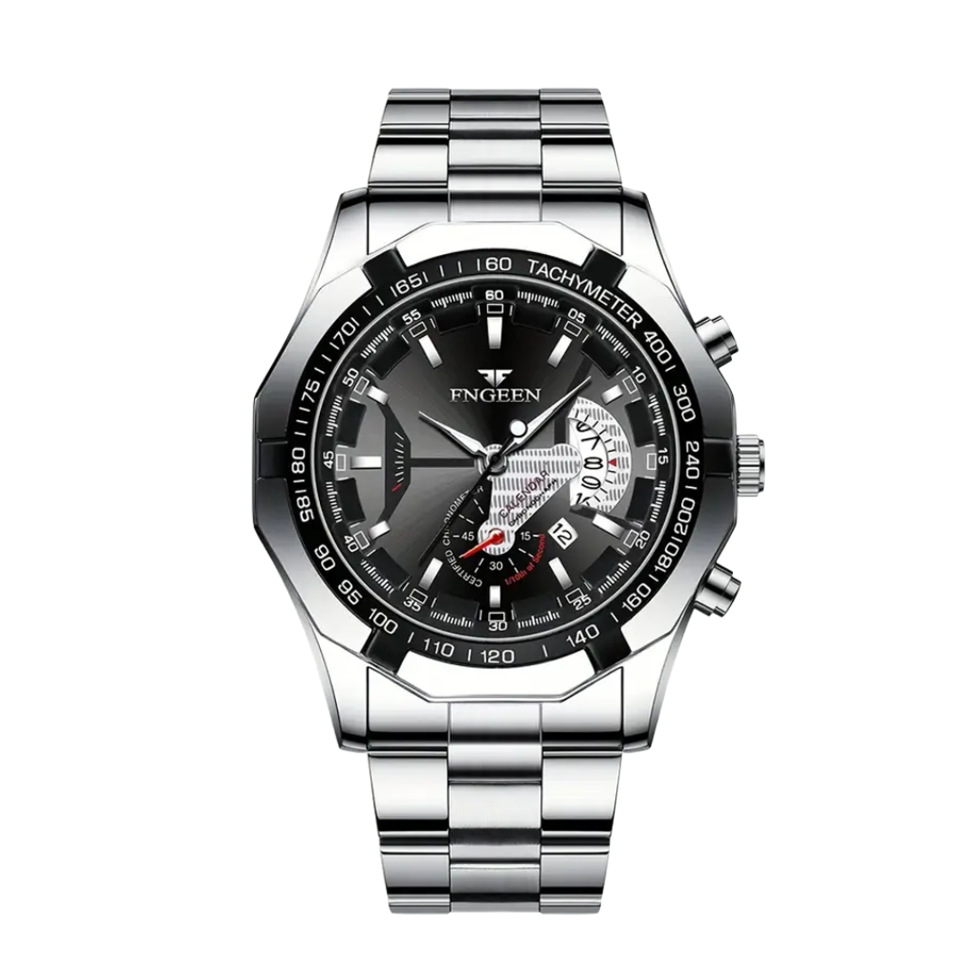 Relógio De Pulso Masculino Com Mostrador Grande E Calendário Criativo | 44mm