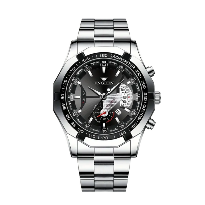 Relógio De Pulso Masculino Com Mostrador Grande E Calendário Criativo | 44mm