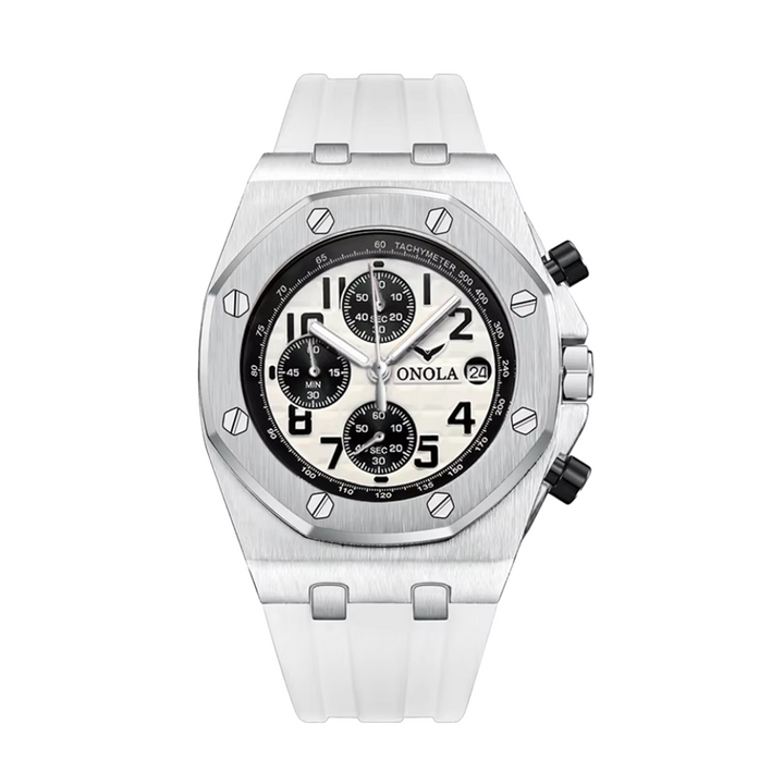 Relógio Cronógrafo Com Bisel Octogonal | 43mm