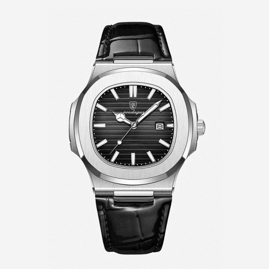 Mostrador Elegante Combinado Com Correia De Pele Clássica | 40mm