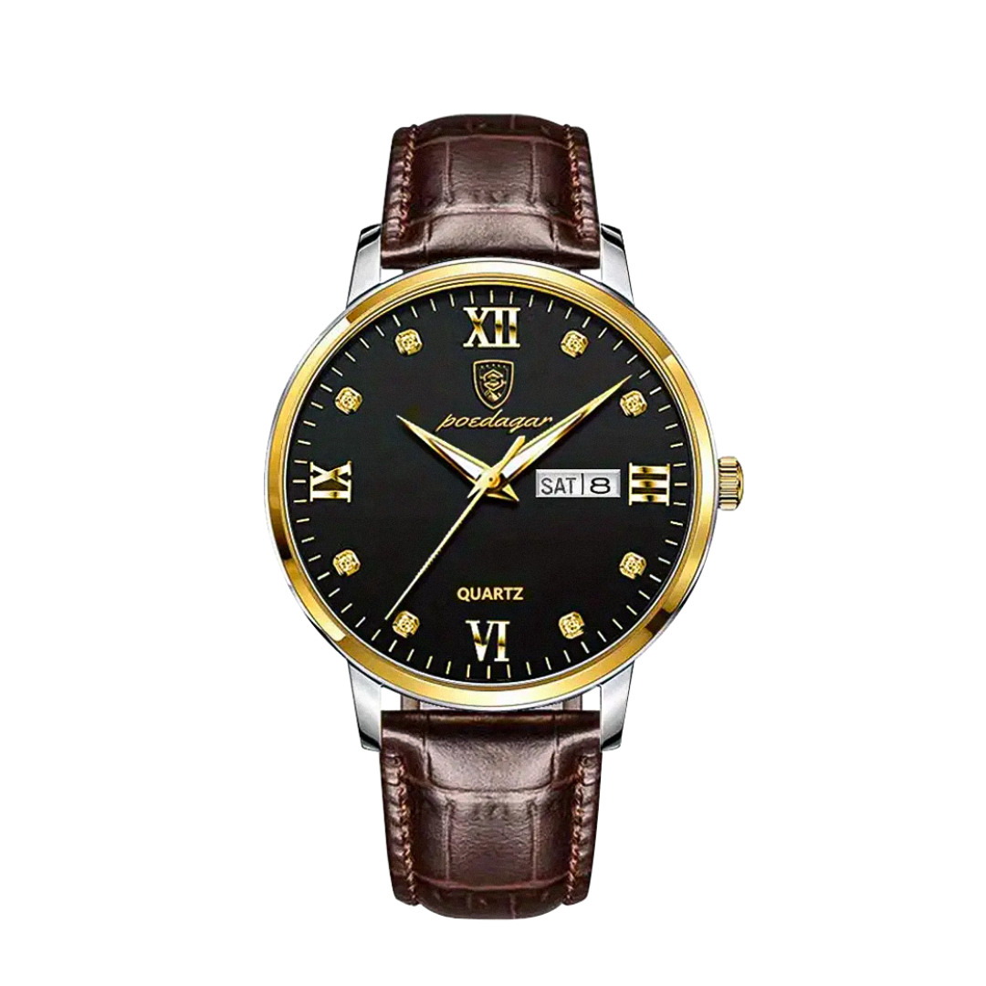 Relógio Masculino De Quartzo Elegante E À Prova De Água | 42mm
