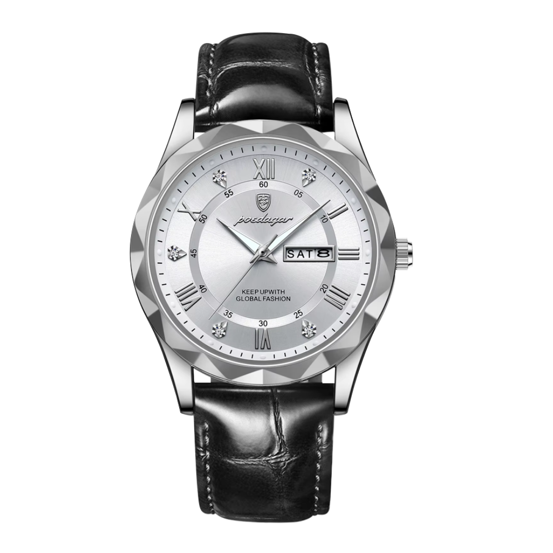 Relógio Masculino De Quartzo Com Mostrador De Data E Dia | 41mm