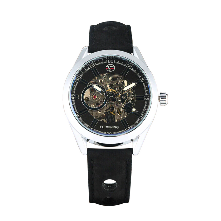 Relógio Masculino Arrojado Com Correia De Pele | 42mm
