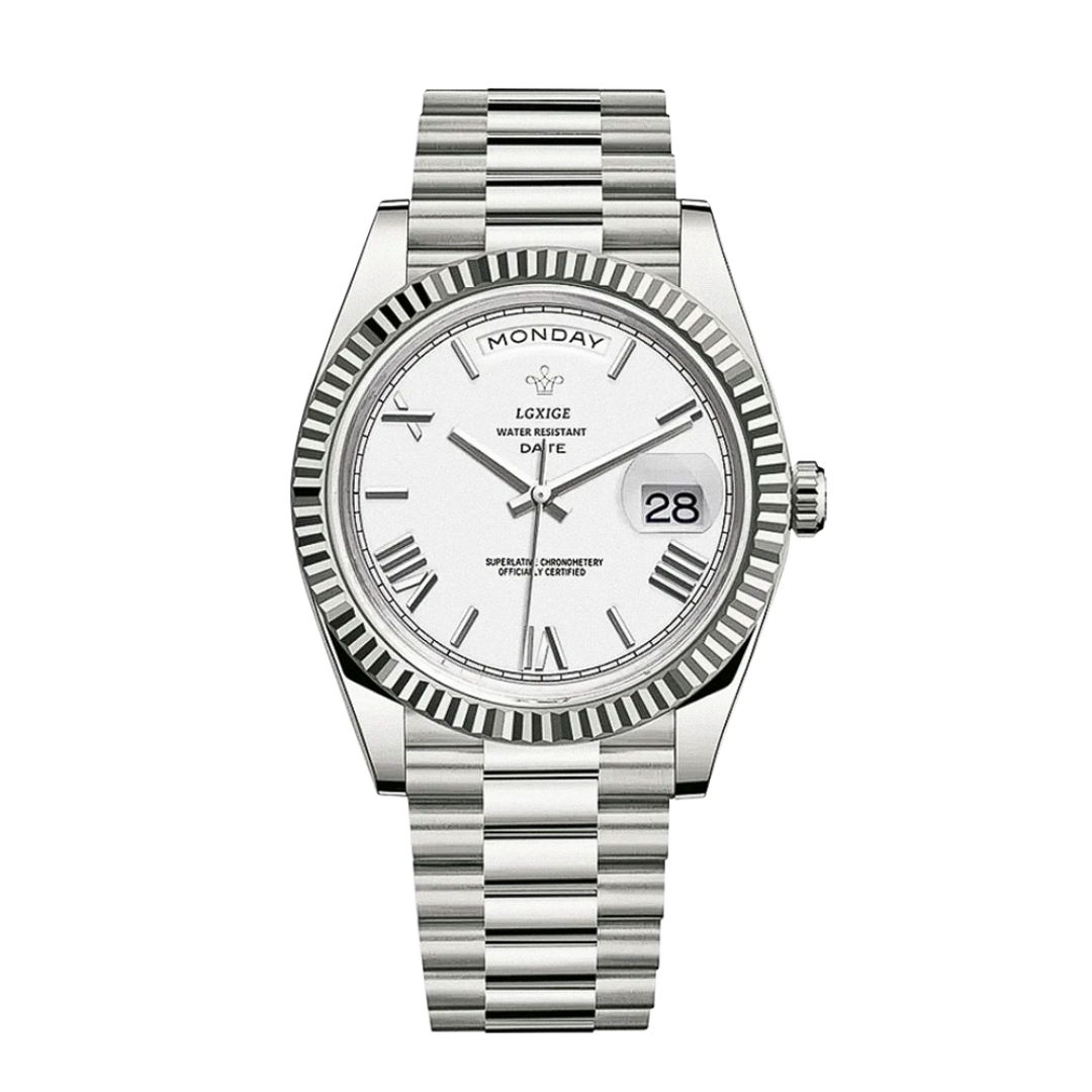 Relógio Com Linhas Definidas e Estilo Clássico