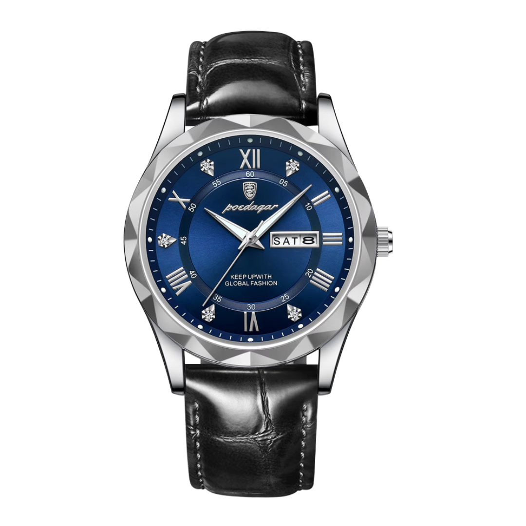 Relógio Masculino De Quartzo Com Mostrador De Data E Dia | 41mm