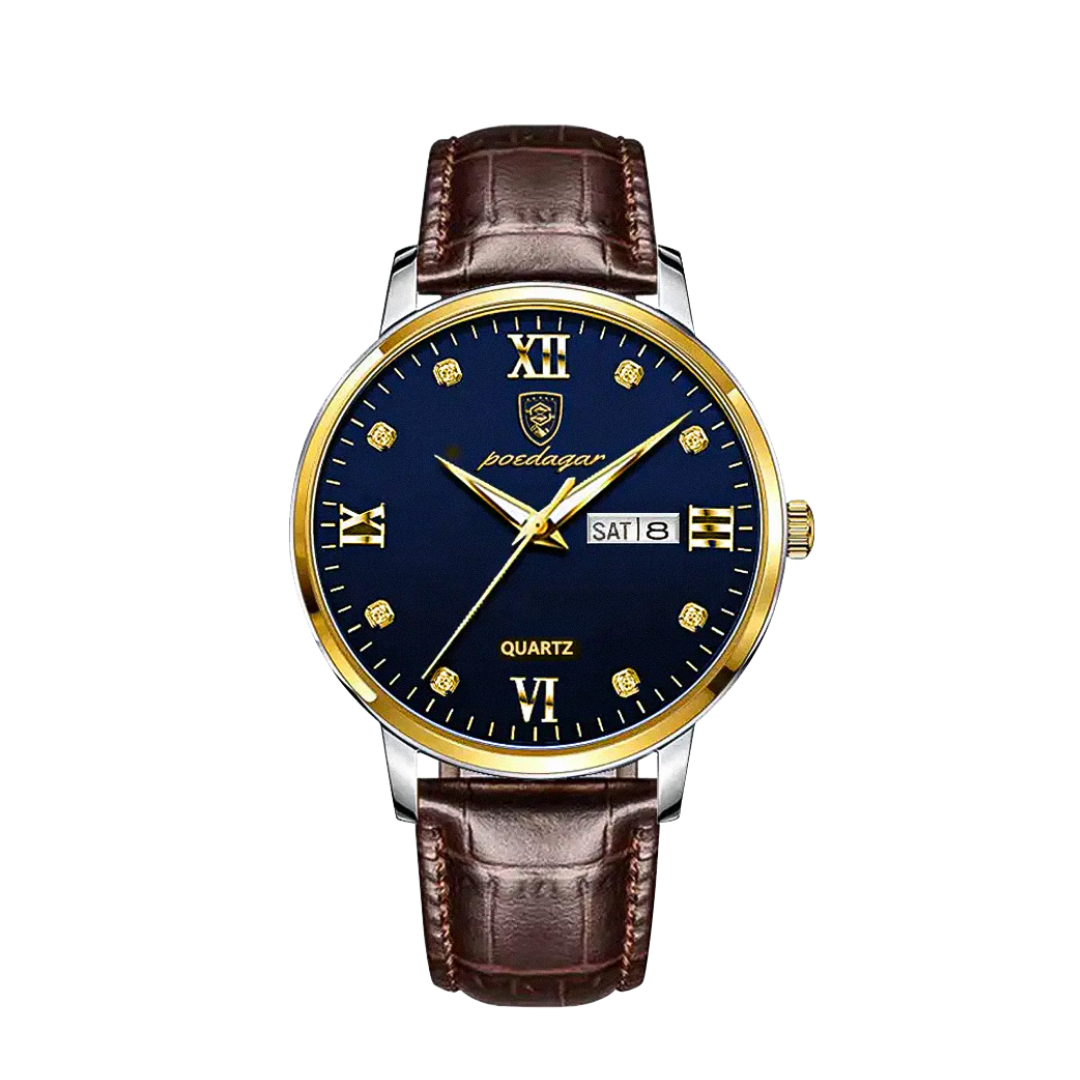 Relógio Masculino De Quartzo Elegante E À Prova De Água | 42mm