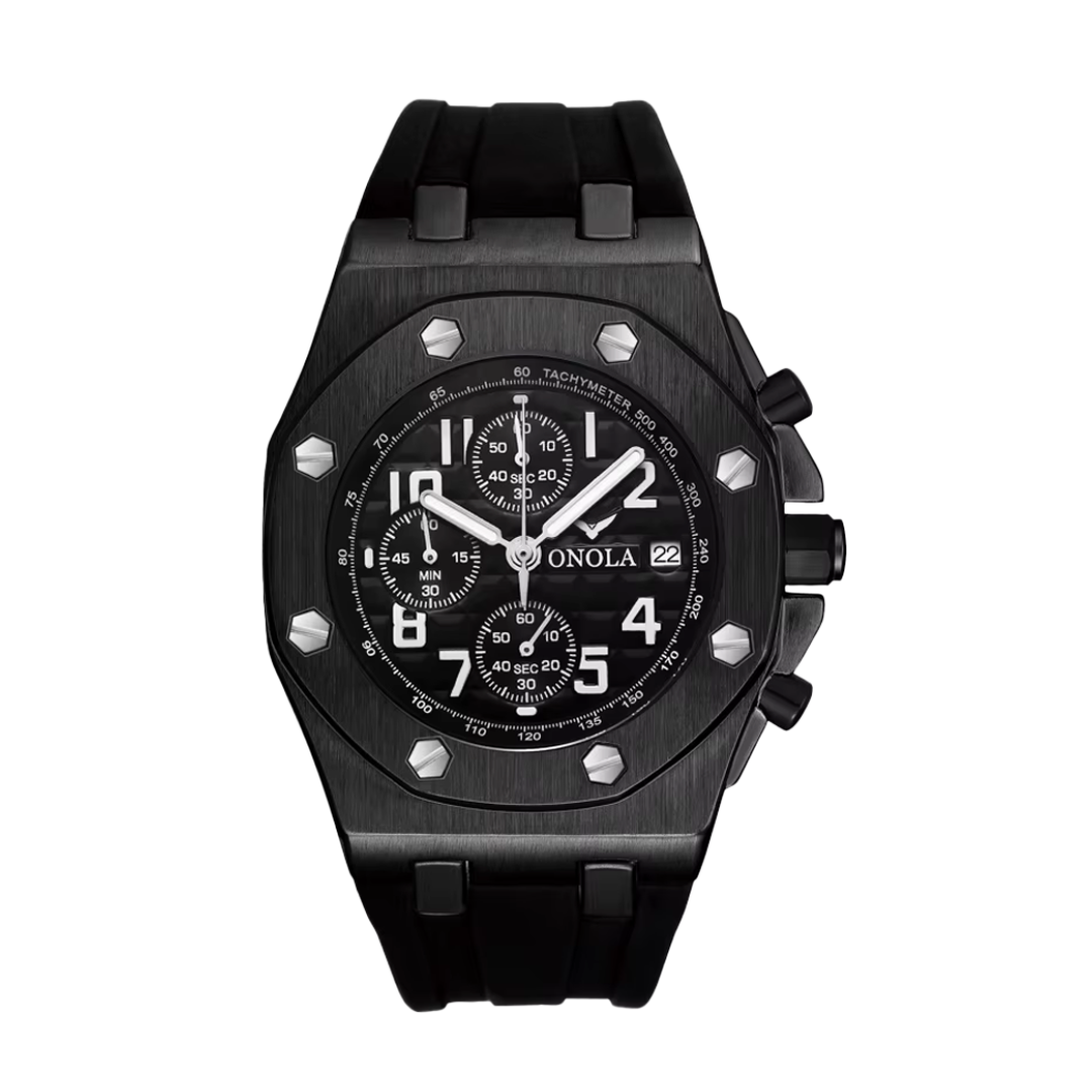 Relógio Cronógrafo Com Bisel Octogonal | 43mm