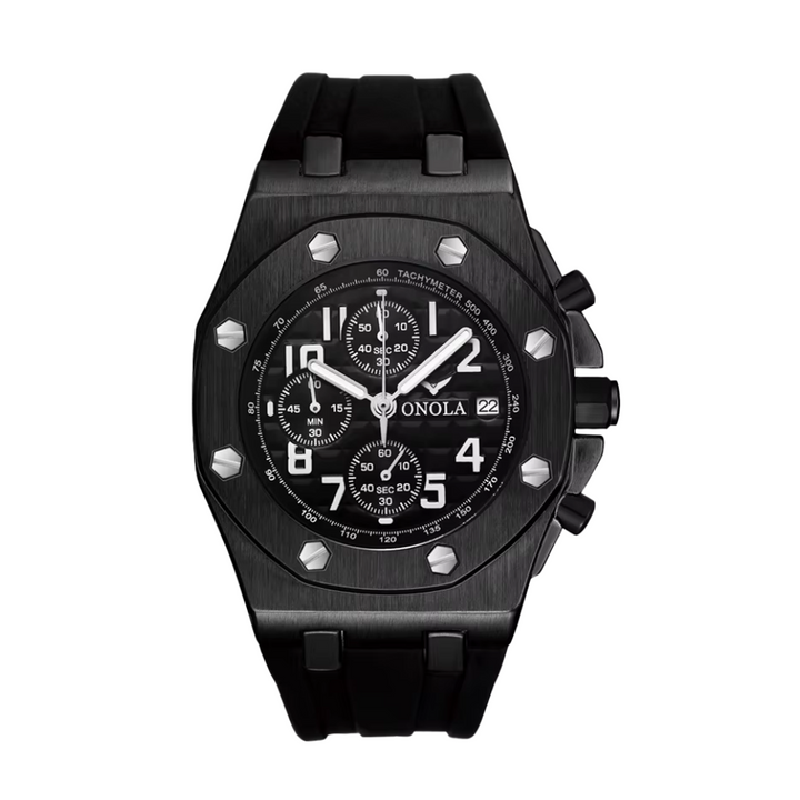 Relógio Cronógrafo Com Bisel Octogonal | 43mm