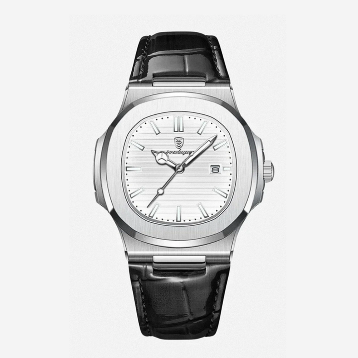 Mostrador Elegante Combinado Com Correia De Pele Clássica | 40mm