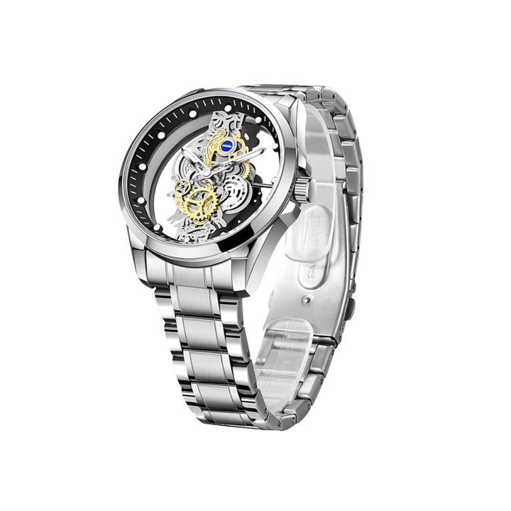 Relógio De Quartzo Com Mostrador De Dupla Face | 42mm