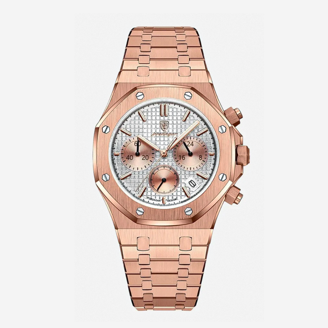 Relógio Cronógrafo Arrojado Com Estrutura Icónica Em Aço | 42mm