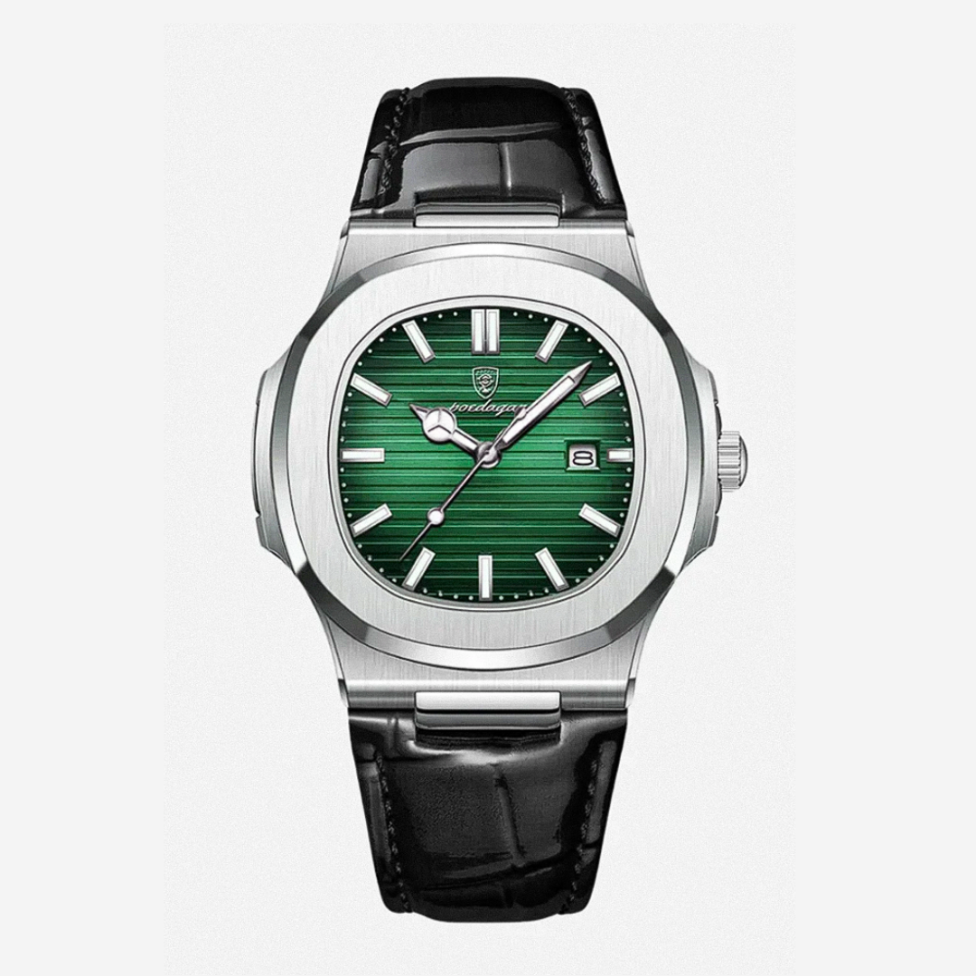 Mostrador Elegante Combinado Com Correia De Pele Clássica | 40mm