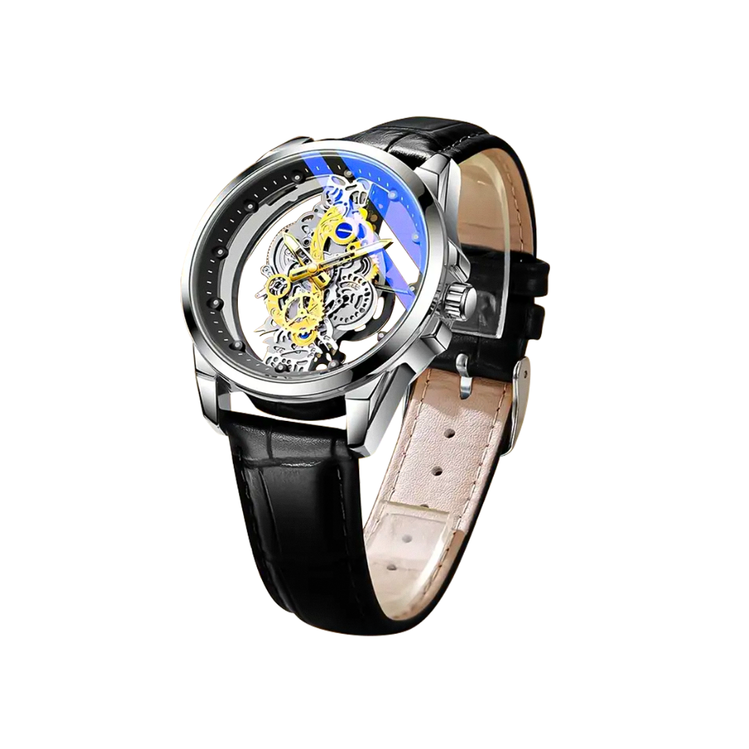 Relógio De Quartzo Com Mostrador De Dupla Face | 42mm