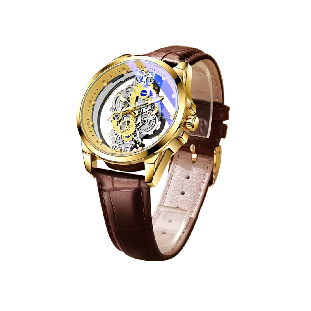 Relógio De Quartzo Com Mostrador De Dupla Face | 42mm