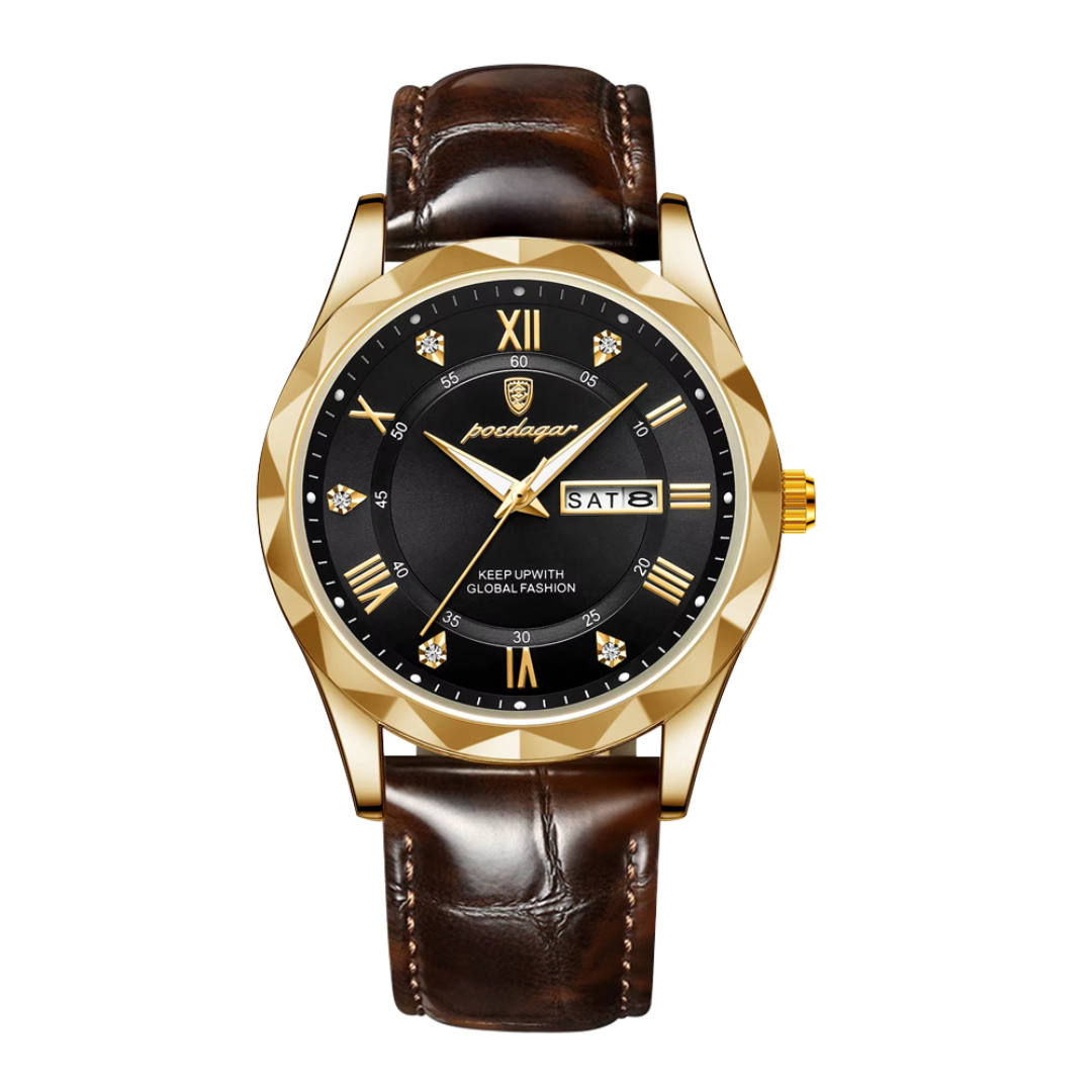 Relógio Masculino De Quartzo Com Mostrador De Data E Dia | 41mm