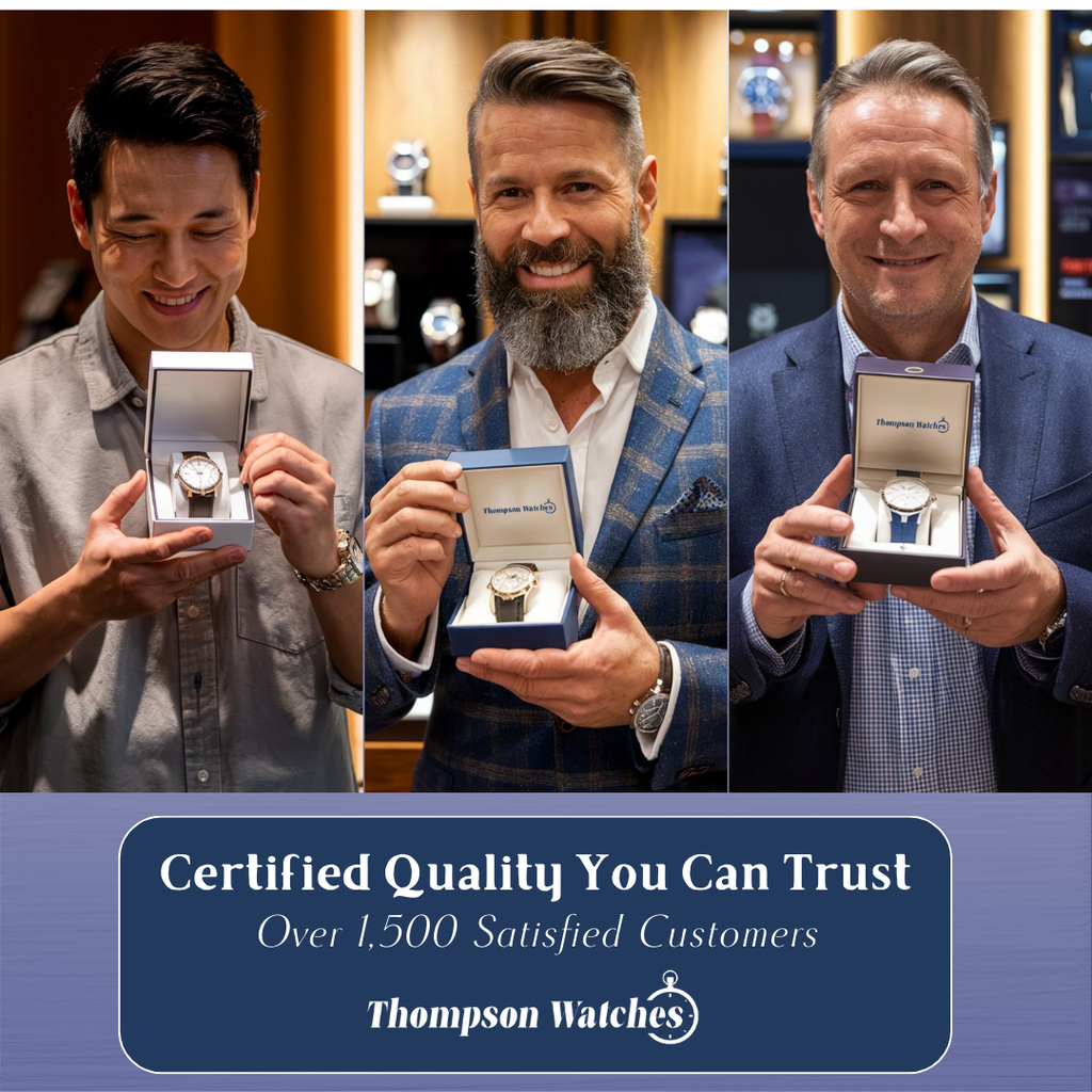 Relógio Cronógrafo Militar Com Correia De Pele | 40mm