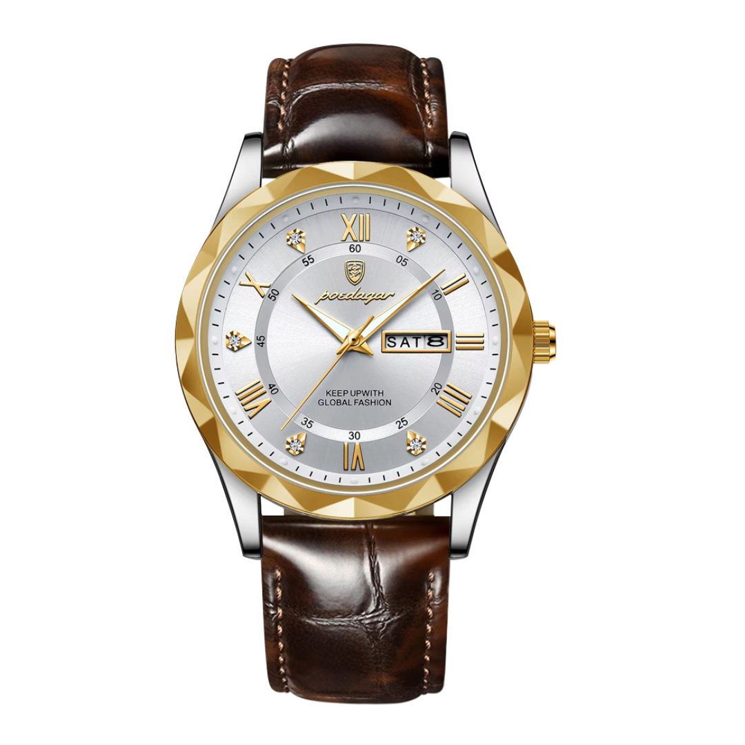 Relógio Masculino De Quartzo Com Mostrador De Data E Dia | 41mm