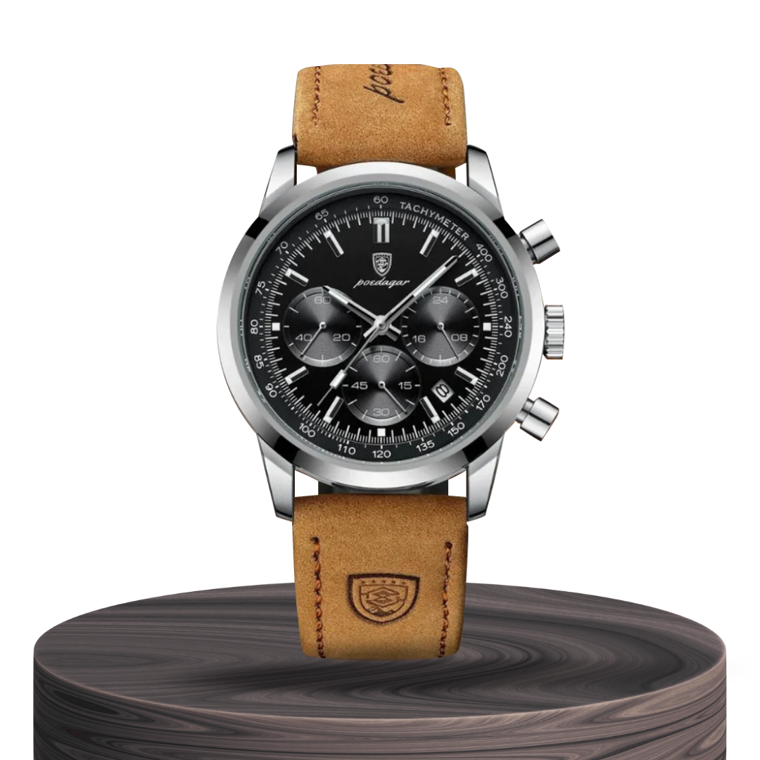 Relógio Masculino Estiloso Com Mostrador Multifuncional | 41mm