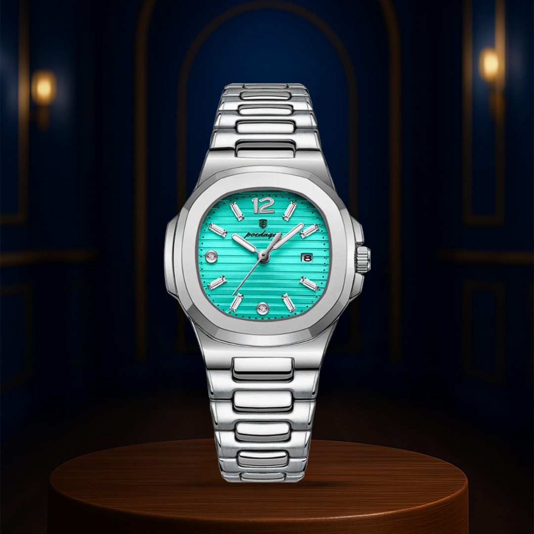 Relógio Com Mostrador Detalhado E Design Integrado Em Aço Elegante | 31mm