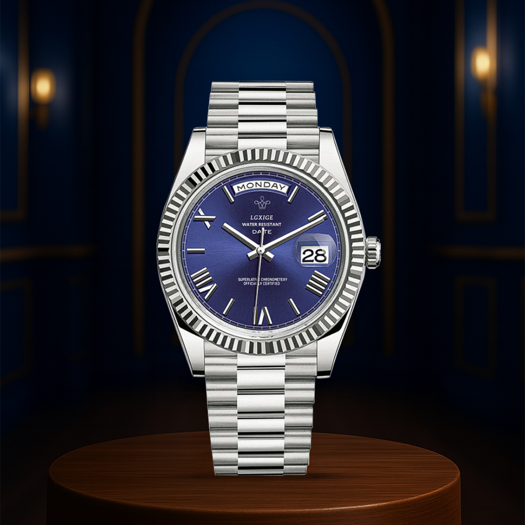 Relógio Com Linhas Definidas e Estilo Clássico