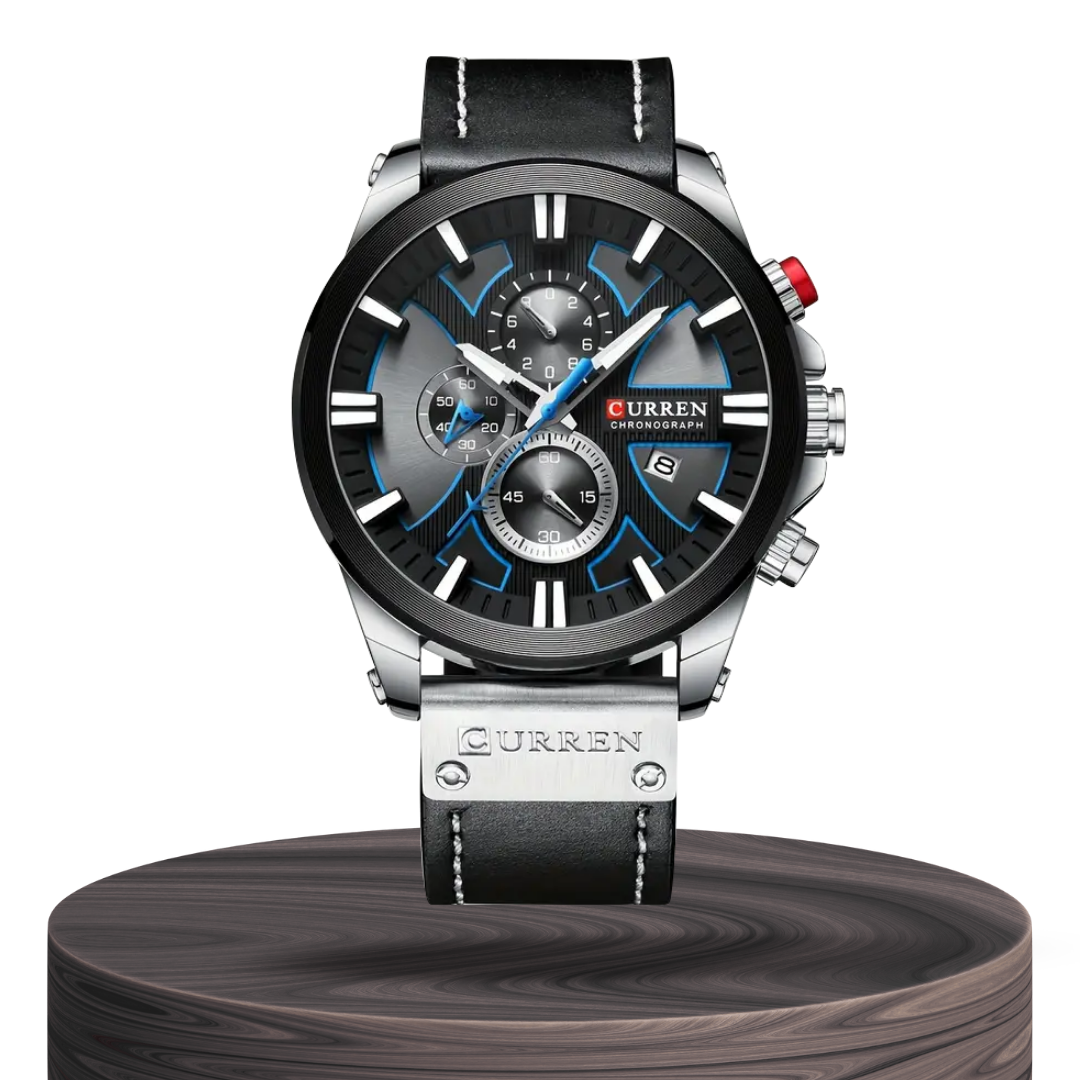 Relógio Masculino De Quartzo Multifuncional Com Brilho No Escuro | 49mm