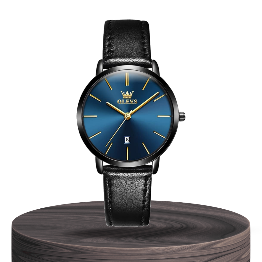 Relógio De Pele Cruise Com Mostrador De Data | 40mm