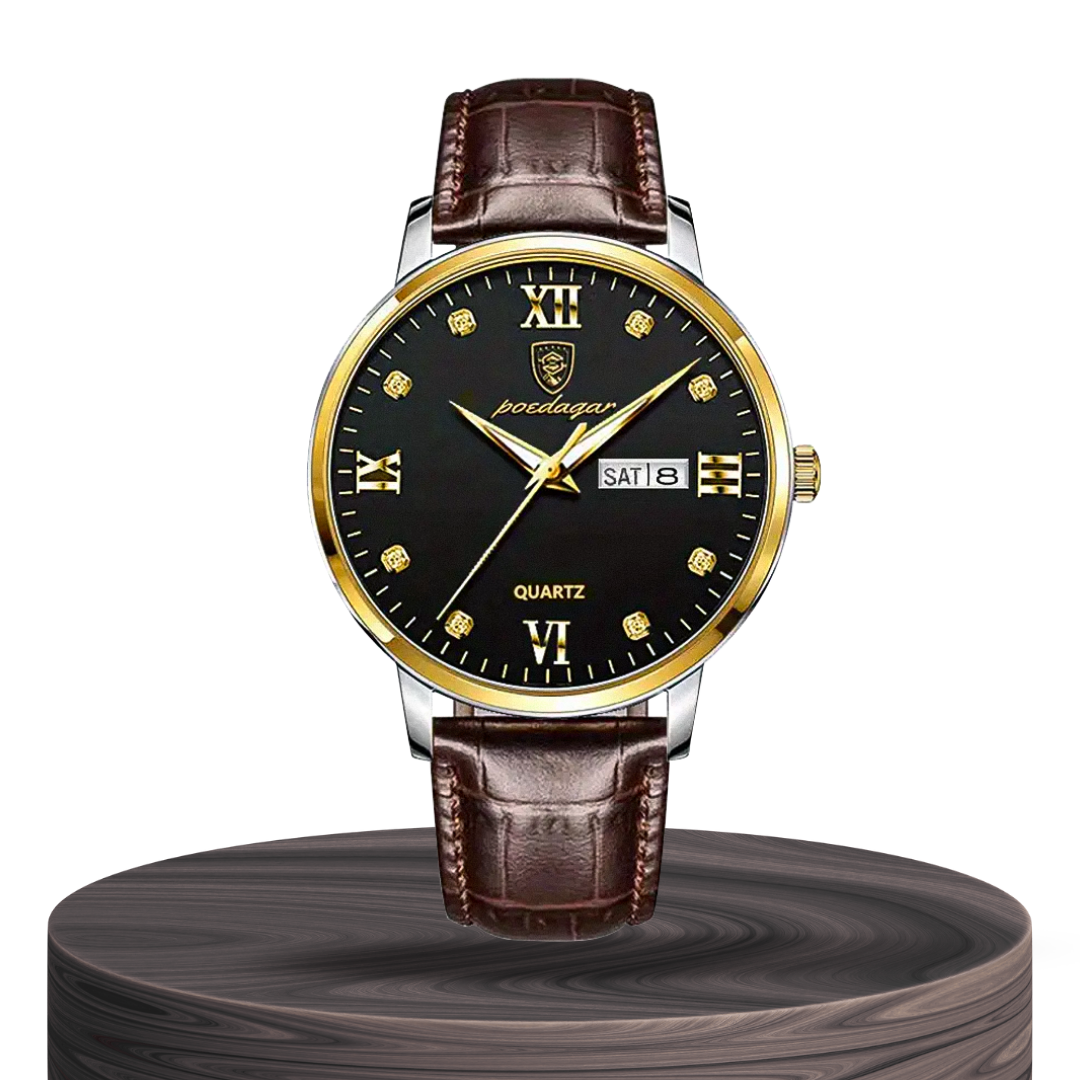 Relógio Masculino De Quartzo Elegante E À Prova De Água | 42mm