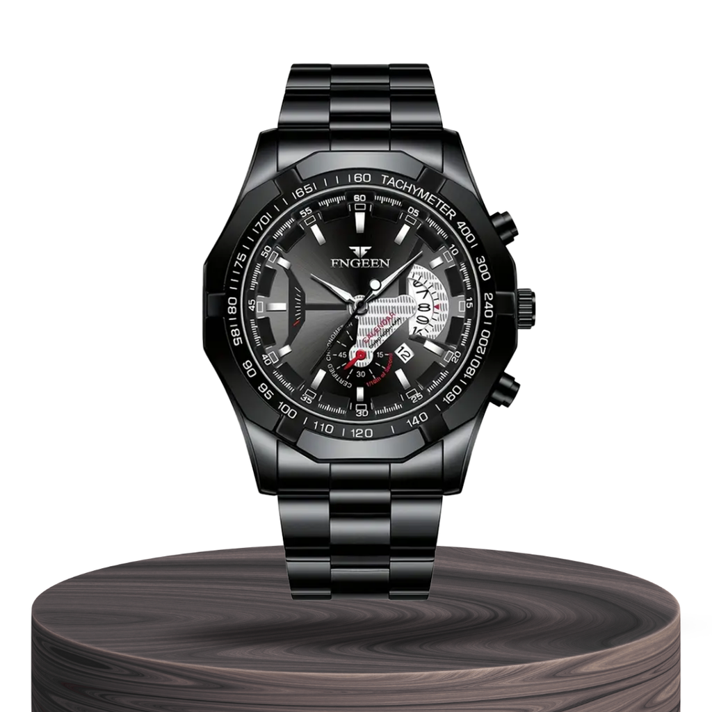 Relógio De Pulso Masculino Com Mostrador Grande E Calendário Criativo | 44mm