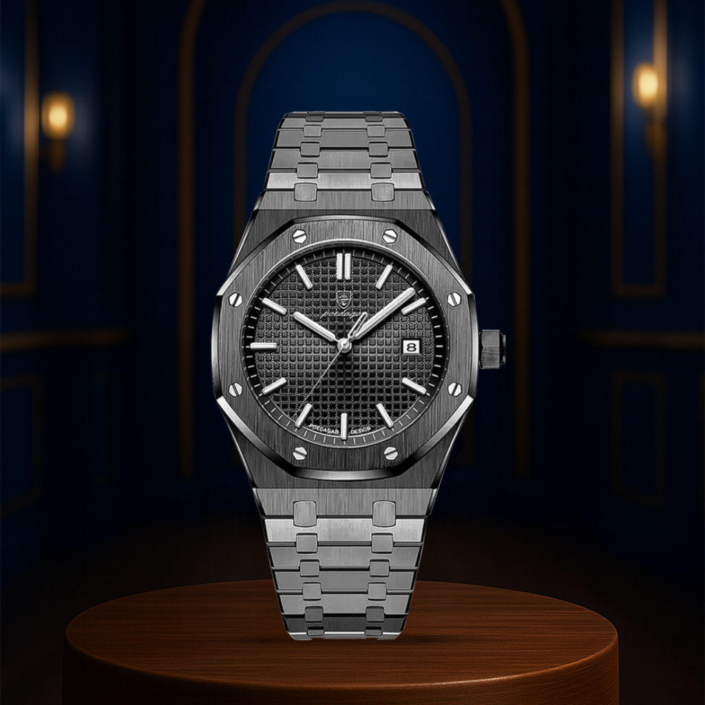 Relógio Octogonal De Elegância Refinada | 40mm