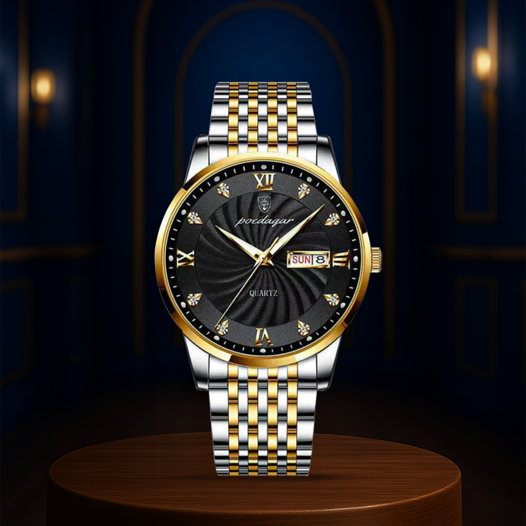 Relógio Clássico Do Dia-A-Dia Com Algarismos Romanos Refinado | 40mm