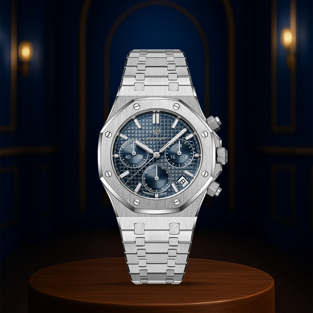 Relógio Cronógrafo Arrojado Com Estrutura Icónica Em Aço | 42mm