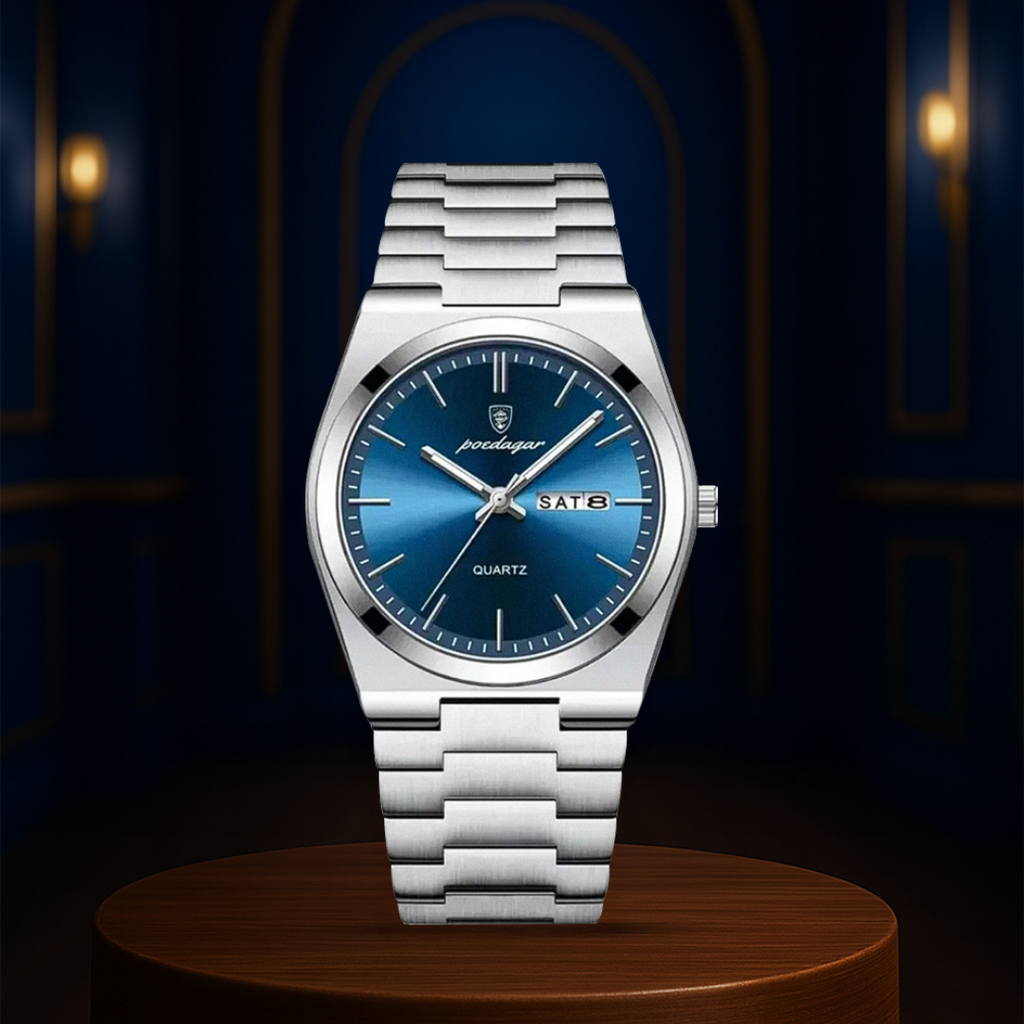 Relógio Estilo Vintage Sóbrio Com Precisão De Dia E Data | 40mm