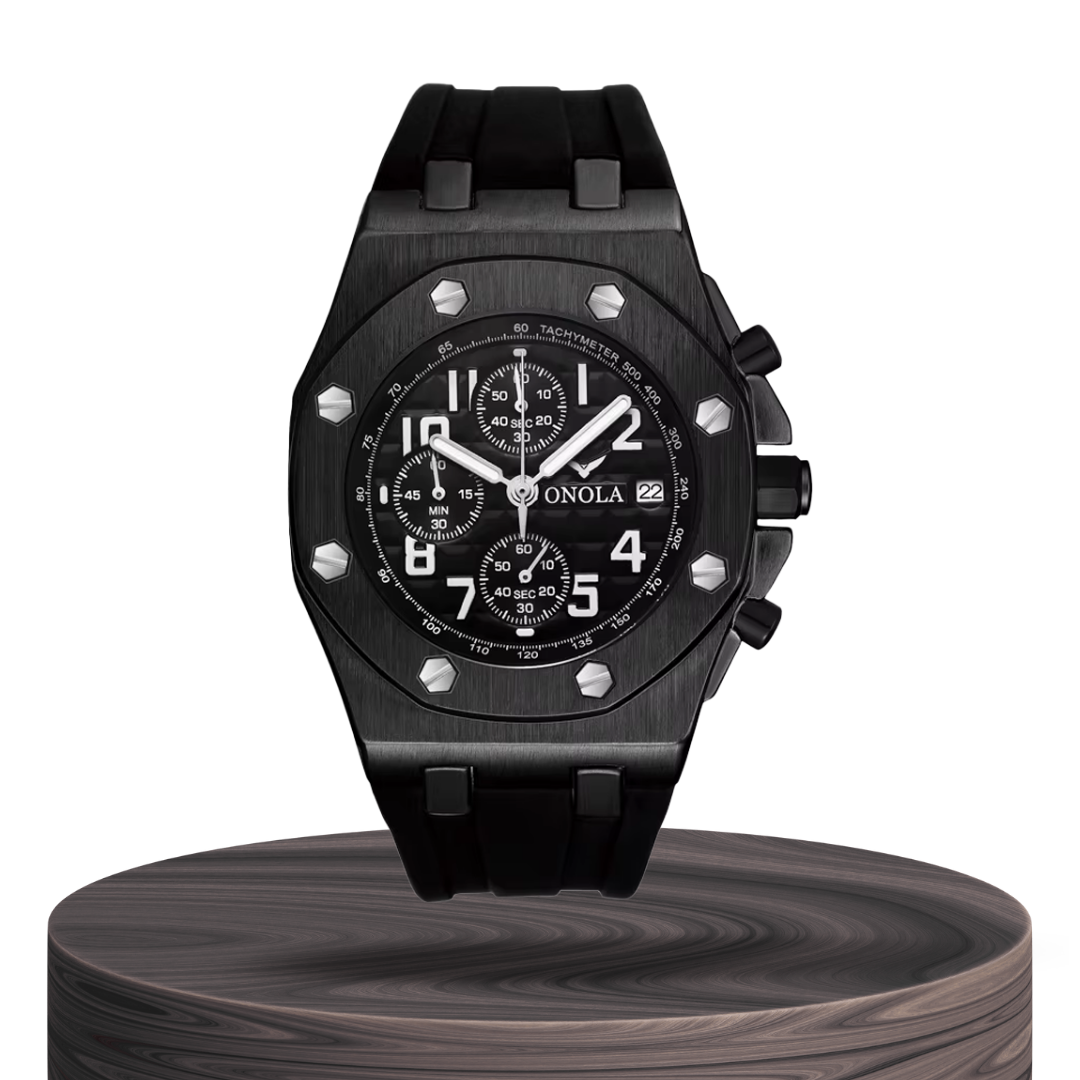 Relógio Cronógrafo Com Bisel Octogonal | 43mm