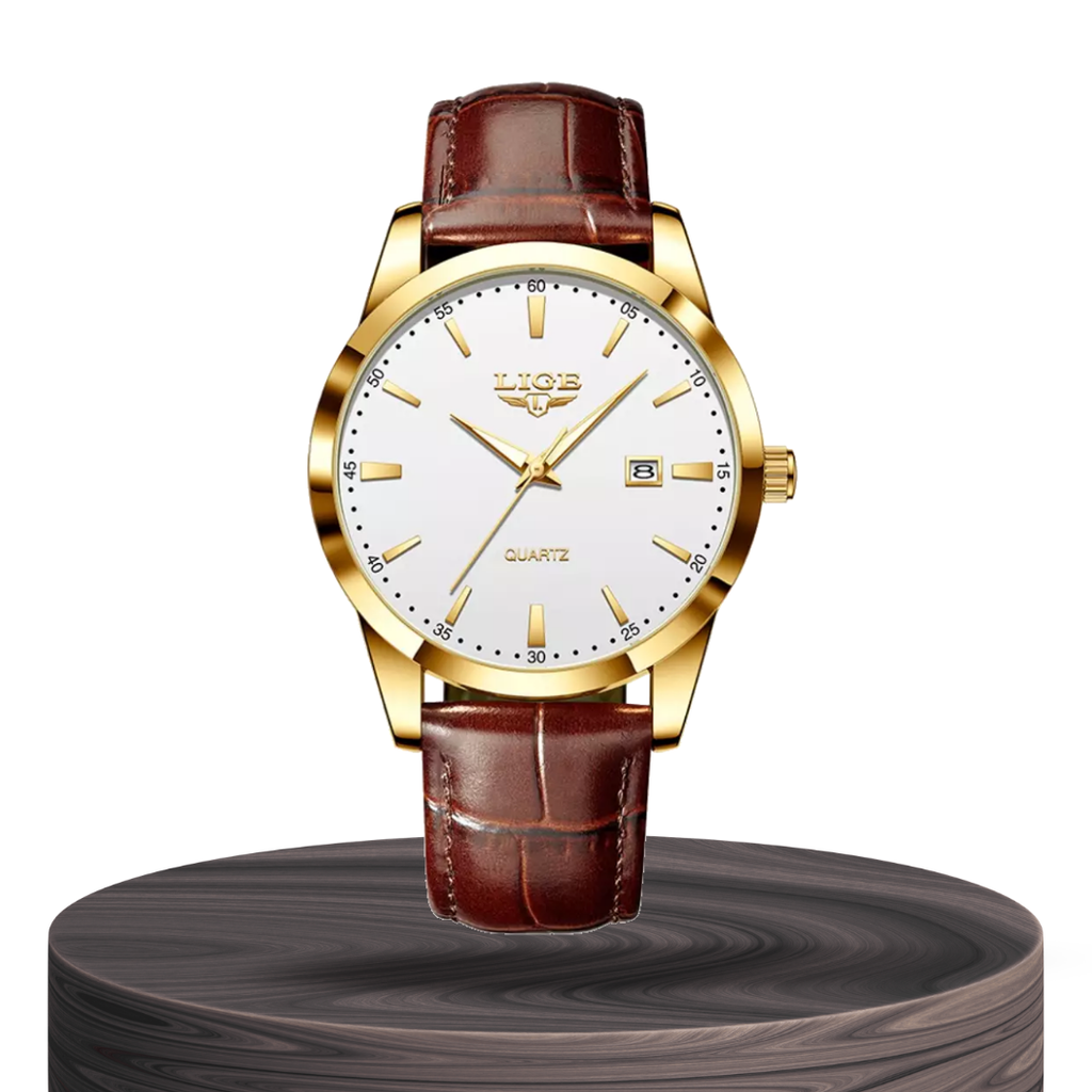 Relógio Cronógrafo Militar Com Correia De Pele | 40mm