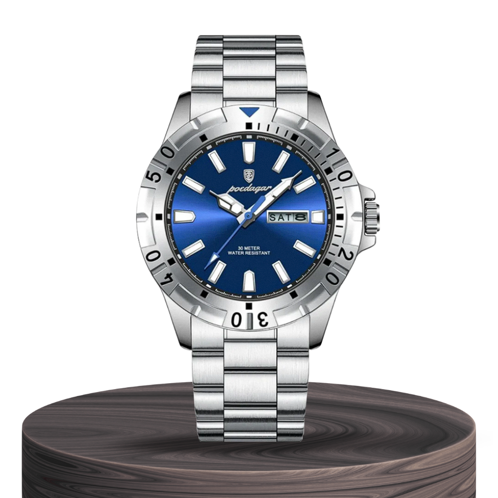 Maverick | Sporty Bezel Stainless Steel Watch | 42mm