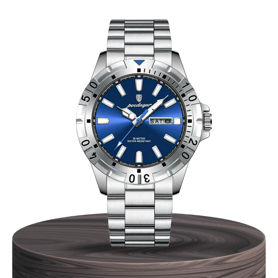 Maverick | Sporty Bezel Stainless Steel Watch | 42mm