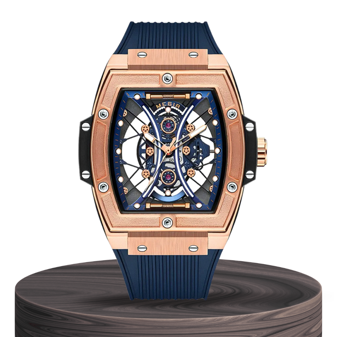 Relógio Skeleton Futurista Com Caixa | 42mm