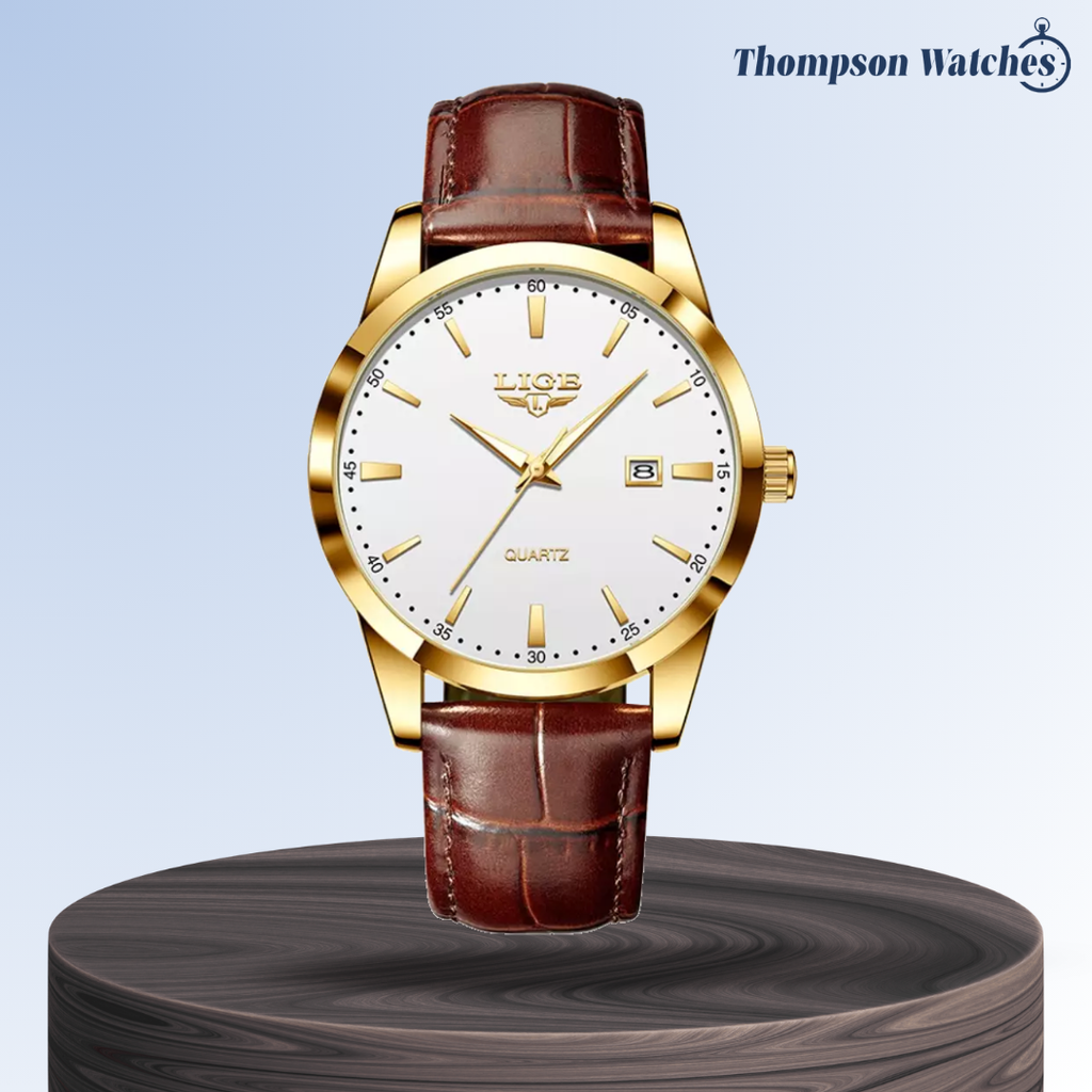 Relógio Cronógrafo Militar Com Correia De Pele | 40mm