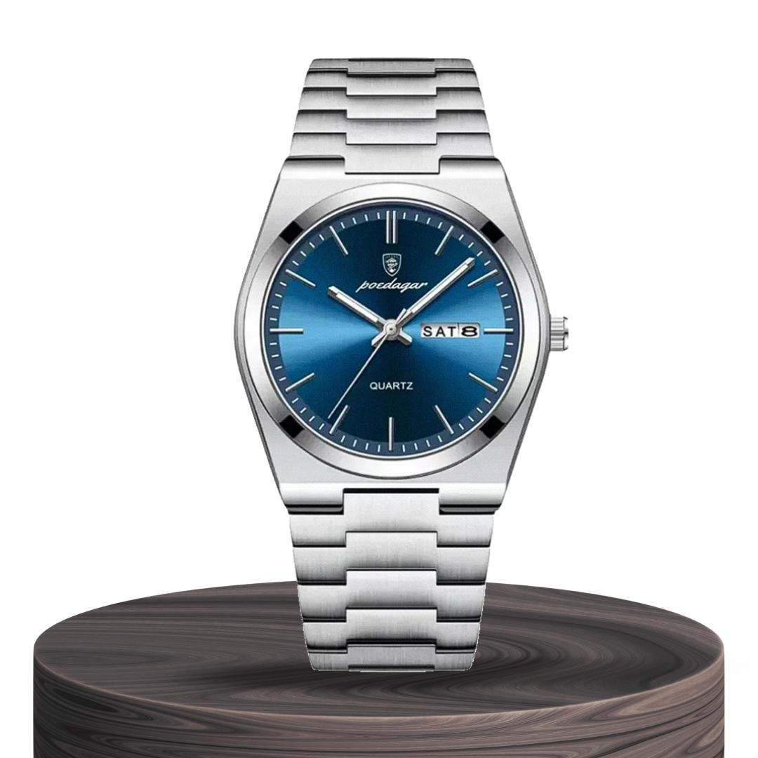 Relógio Estilo Vintage Sóbrio Com Precisão De Dia E Data | 40mm