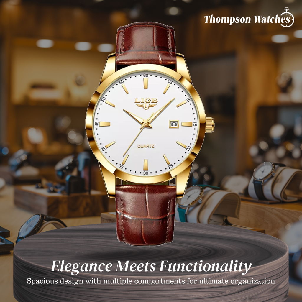 Relógio Cronógrafo Militar Com Correia De Pele | 40mm