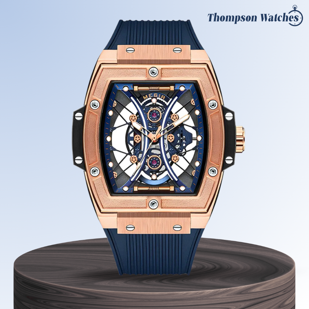 Relógio Skeleton Futurista Com Caixa | 42mm