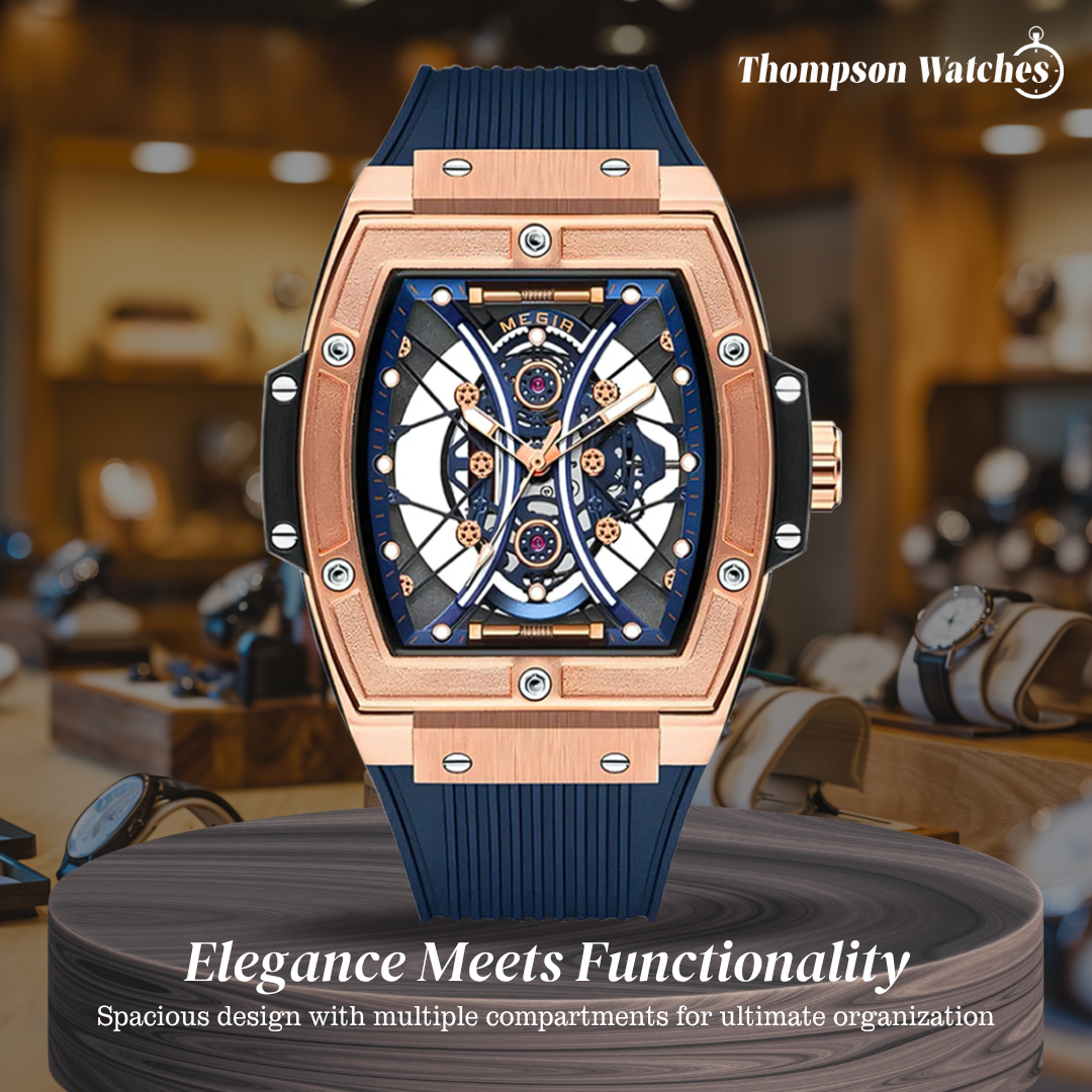 Relógio Skeleton Futurista Com Caixa | 42mm