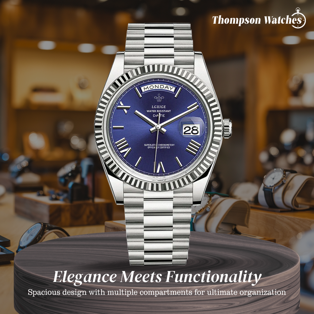 Relógio Com Linhas Definidas e Estilo Clássico