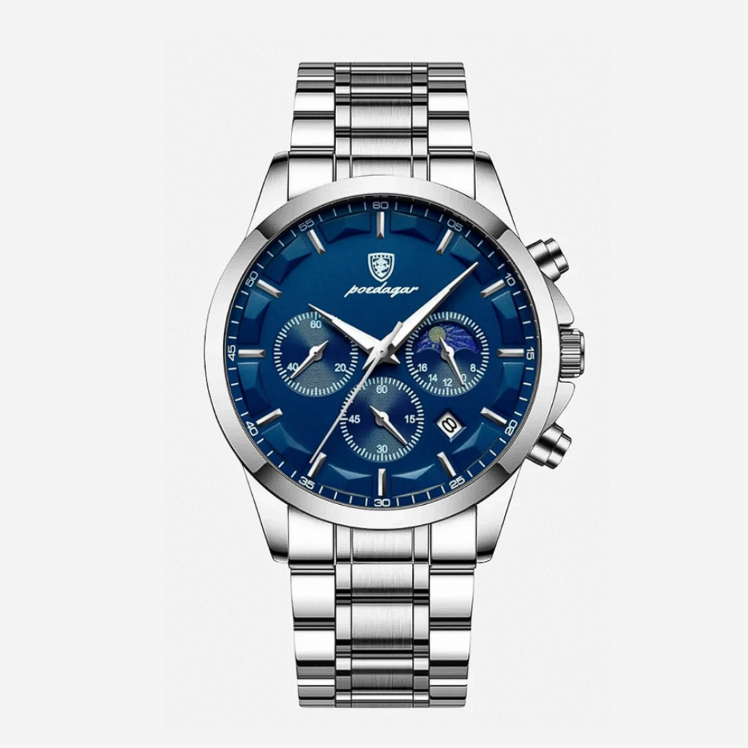 Relógio Clássico De Elegância Com Múltiplos Mostradores | 42mm