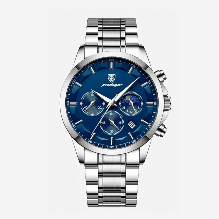Relógio Clássico De Elegância Com Múltiplos Mostradores | 42mm