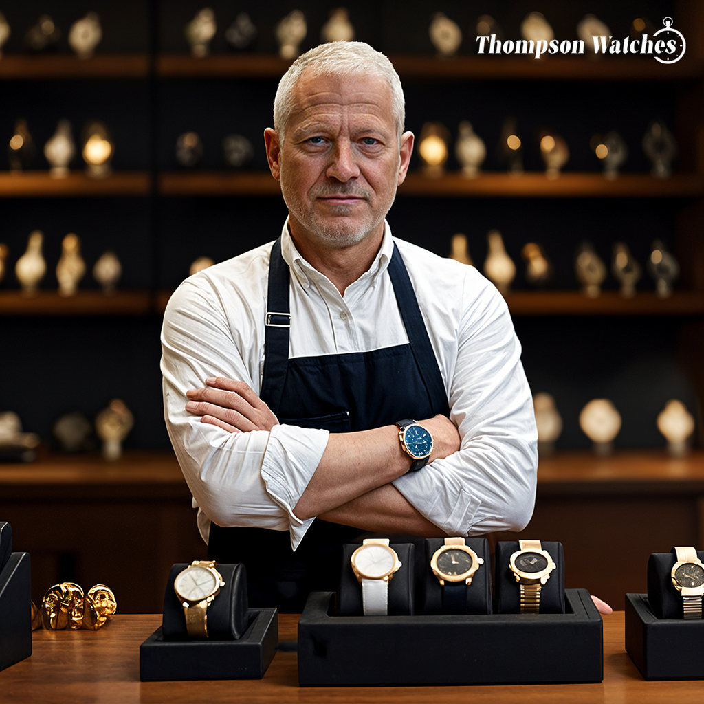 Relógio Cronógrafo Militar Com Correia De Pele | 40mm