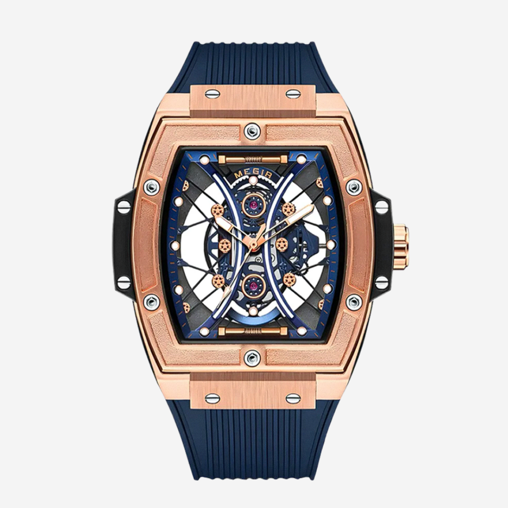 Relógio Skeleton Futurista Com Caixa | 42mm