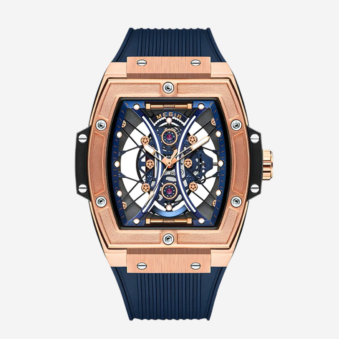 Relógio Skeleton Futurista Com Caixa | 42mm